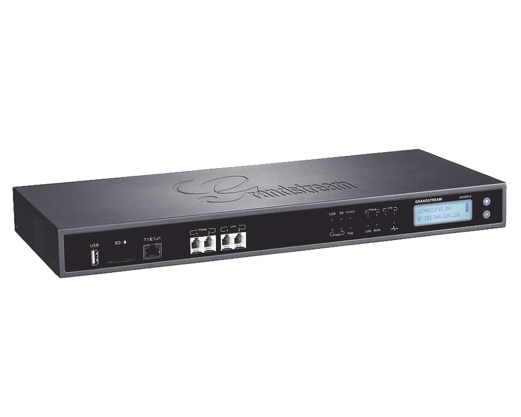 UCM-6510  IP-PBX GrandStream para T1/E1 y 200 llamadas simultáne